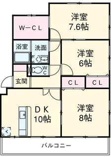 パラーシオ・K【3階】の間取り