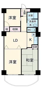 稲毛東映マンションA棟【6階】の間取り