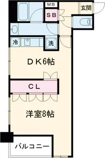 ユニーブル島津山【301号室】の間取り