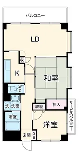 レスタージュ港南台【2階】の間取り