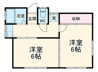 赤池アパート【201号室】の間取り