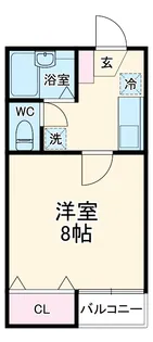 第2コーポケンモチ【6号室】の間取り