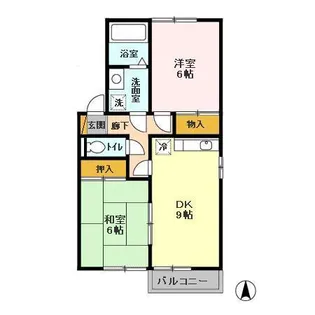 シャトレ・モリヤマ D【201号室】の間取り