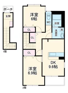 ユニバーサイド【2階】の間取り