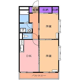 宇都宮ニューシティーマンション【401号室】の間取り