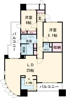 グランドシャルマンフジ和泉府中【501号室】の間取り