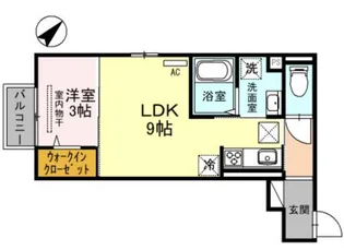 ピアコート原際【2階】の間取り