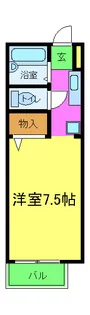 パルティールS棟【2階】の間取り