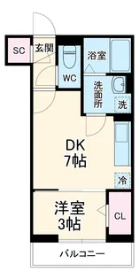 AOIパレス溝の口【2階】の間取り