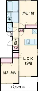 maison Sun Bridge【3階】の間取り