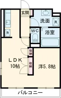 ミウ・ベリーベル【1階】の間取り