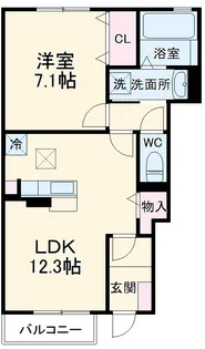 フィオーレ【1階】の間取り