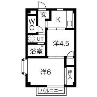 ニューエルディム金井台【202号室】の間取り