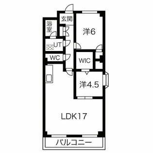 ドエルウエスト【7階】の間取り