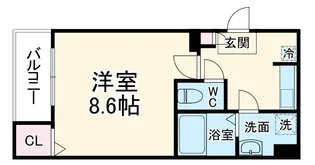 ジーメゾン見沼島町【3階】の間取り