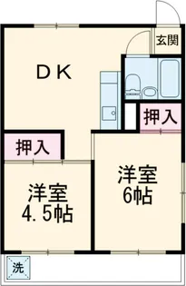 フラット白山第ニ【2階】の間取り