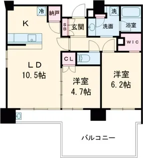 セントラルレジデンス東中野【6階】の間取り