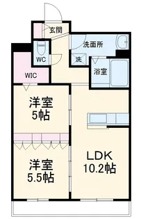 サンレガーロ久喜WEST Ⅱ【1階】の間取り