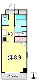 ブルーレジデンス【5階】の間取り