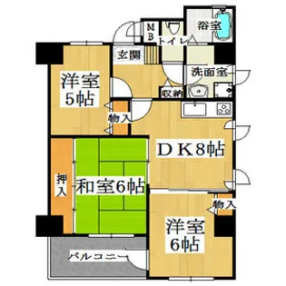 ロベリア弐番館【601号室】の間取り