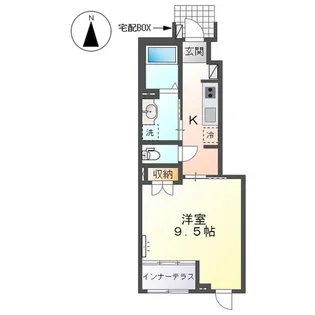 カーサアバカス【1階】の間取り