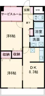 宇都宮昭和ビルⅣ【205号室】の間取り