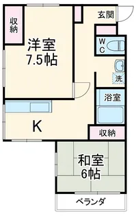 ランドフォレスト春日部Ⅱ【3階】の間取り