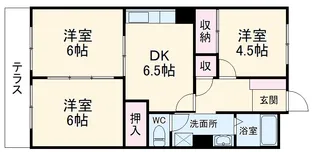 レジデンス中村【1階】の間取り