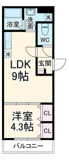 ジーメゾン春日部花積【2階】の間取り