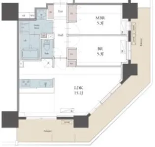 ラグゼナ用賀【8階】の間取り