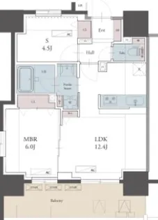 ラグゼナ用賀【6階】の間取り