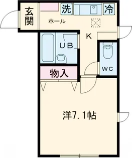 コーポ浅川【201号室】の間取り