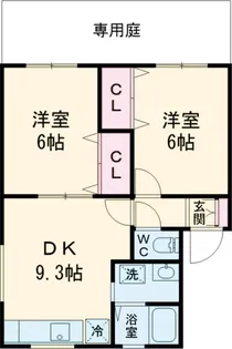 メゾンドエリーI【101号室】の間取り