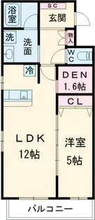 フェルーム玉川学園【103号室】の間取り