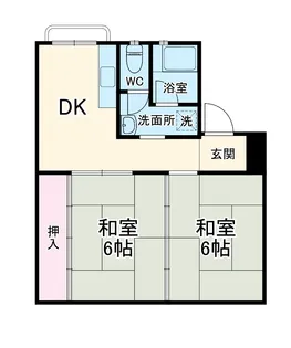 でさきハイツ【3階】の間取り