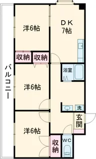 ヴェルドミール府中【202号室】の間取り