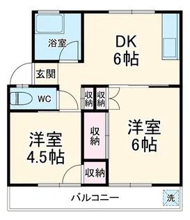 田辺マンション鶴間【2階】の間取り