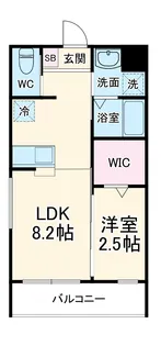 リアコート豊中II SOUTH【3階】の間取り