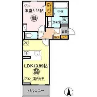 ラヴィクレエ袖ヶ浦 Ⅱ【3階】の間取り