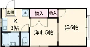 第一のくぼハイツ【2階】の間取り