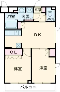 ルーブル都立家政六番館【3階】の間取り