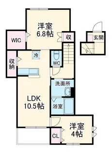 アズーロ鵠沼【2階】の間取り