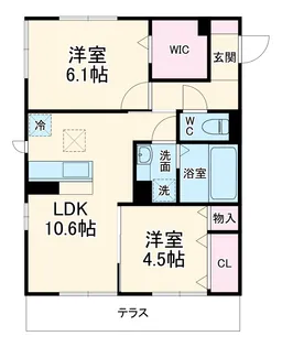 COLINA DO SOL(コリーナ ド ソル)【3階】の間取り
