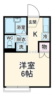 エリール中山【2階】の間取り