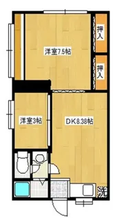 松江ロイヤルハイツ【4階】の間取り