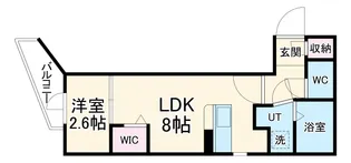 アソシエ中村【204号室】の間取り