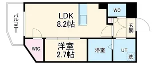 アソシエ中村【205号室】の間取り