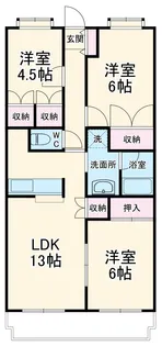 高田レジデンス【2階】の間取り