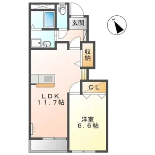アクトガーデン【103号室】の間取り