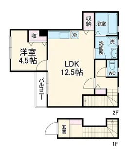 リーブルファイン鴻巣本町【202号室】の間取り
